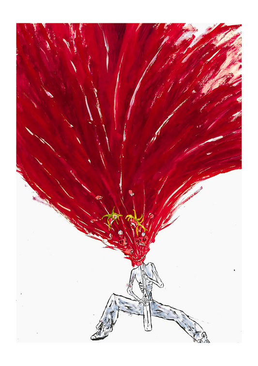 "Kurt Cobain Reaching Nirvana" poster 19.7" × 27.6"
